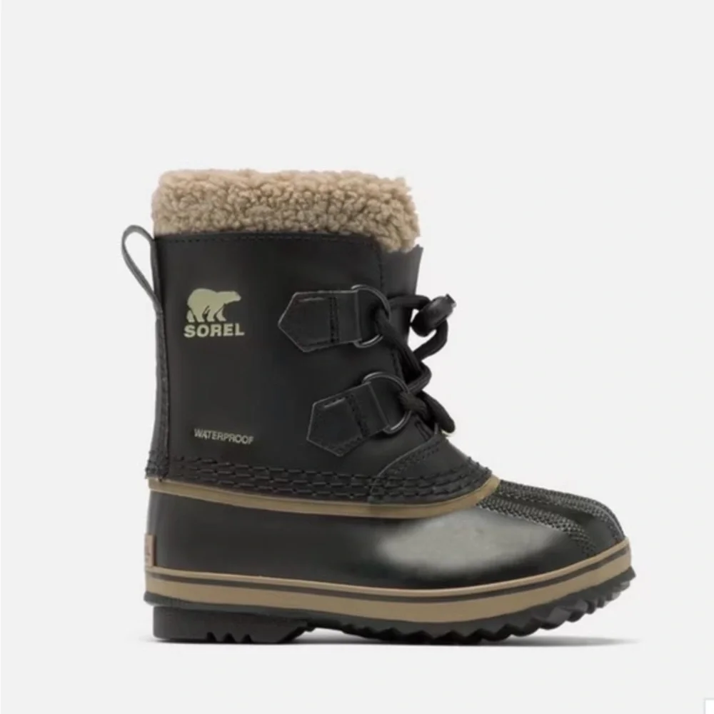 Sorel Yoot Pack TP Kids Snow Boots -Waterproof - Size 2 - Unisex - Black -